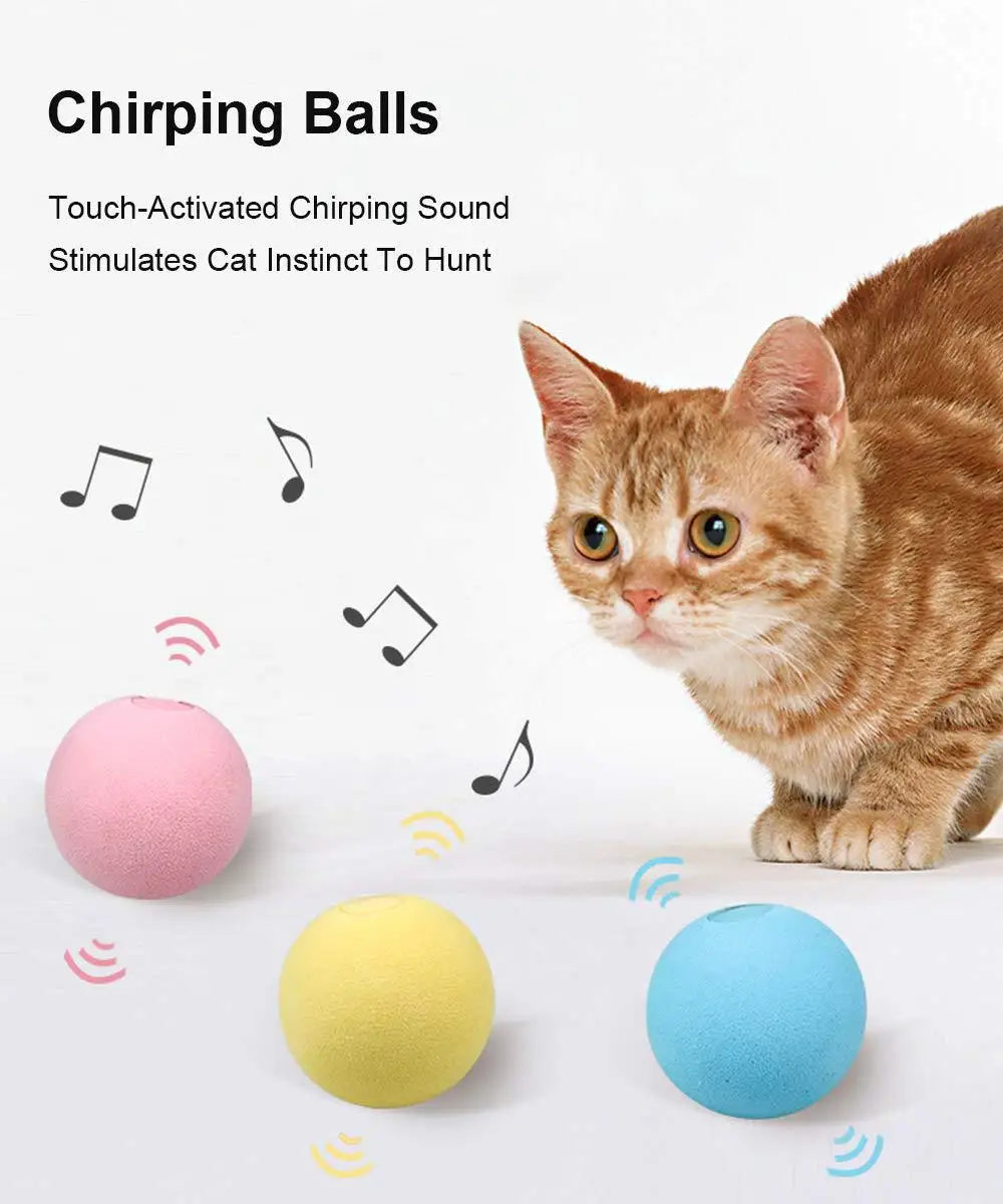 Smart interactive cat ball